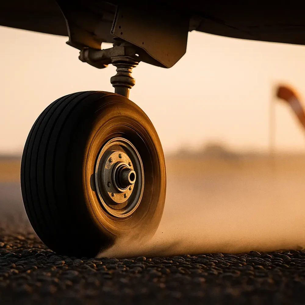 20250808_1119_Tailwheel Landing Gravel_remix_01k24fg82pemjssscg6bb3pq4f